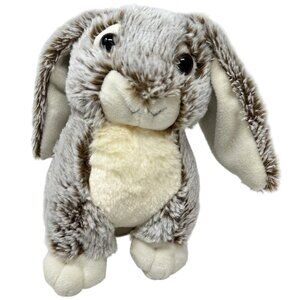 Bunny Rabbit Plush Frosted Tan Floppy Ears 7" Books A Million BAM Stuffed Toy